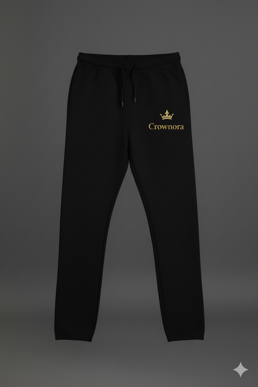 Loose Fit Men Trousers Black
