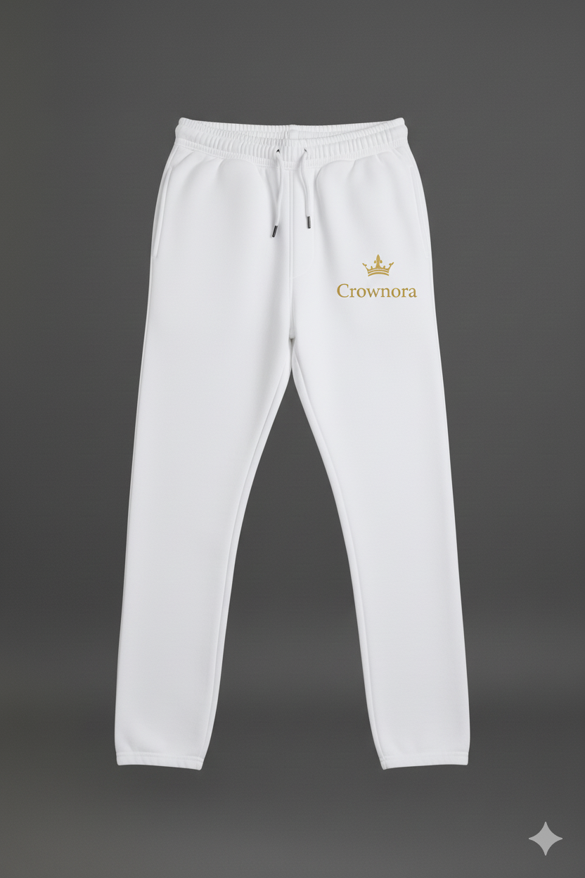 Loose Fit Men Trousers White